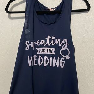 Sweating for the wedding tank